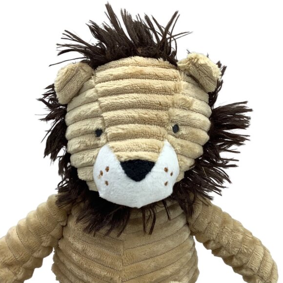 Carter's Plush Lion Stuffed Animal Baby Infant Toy 12" Ribbed Tan Brown Safari - Picture 2 of 6